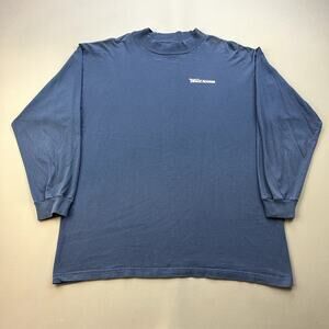 Vintage Microsoft T-Shirt Adult XL Blue Long Sleeve Technology Direct Access y2k